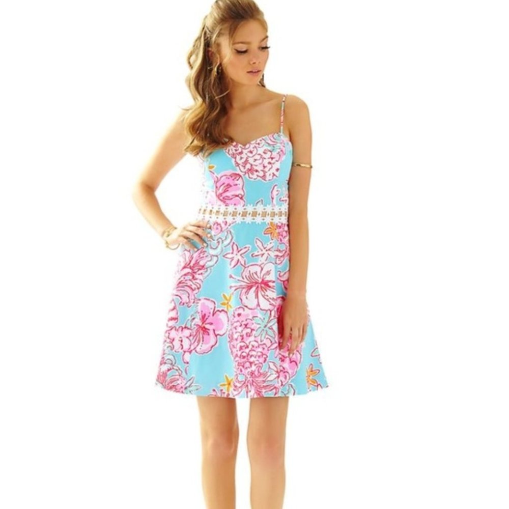 Lilly Pulitzer Lenore Lace Cut-Out Dress